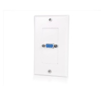 StarTech.com VGAPLATE Single Outlet 15-Pin Female VGA Wall Plate - White