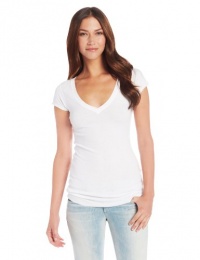 BCBGMAXAZRIA Women's Liana Short Sleeve V-Neck Top