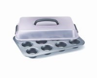 Calphalon Classic 12-Piece Nonstick Bakeware Portable Cupcake Pan