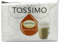 Twinings Chai Tea Latte (8 Servings), 16-Count T-Discs for Tassimo Coffeemakers (Pack of 2)