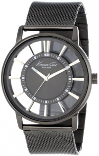 Kenneth Cole New York Men's KC9176 Transparency Grey IP Mesh Transparent Watch