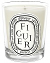 This candle recalls fig trees warmed by the sun. All parts of the tree are represented here. The fig tree is slightly fruity with green and woody notes that give it character.Fruity 50-60 hours burn time Keep wick trimmed to ½ to ensure optimal use Hand poured and made in France 