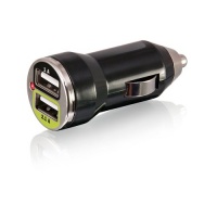 Bracketron Universal Dual USB Car Adapter (UGC-298-BL)