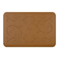 WellnessMats 36-inch by 24-inch Motif Mat, Bella, Tan