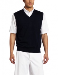 Fairway and Greene Men's Merino Classic V-Neck Vest (Navy, X-Large)