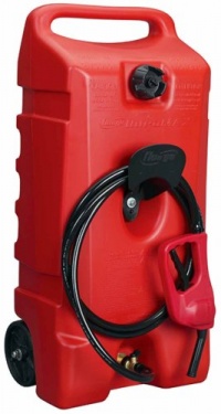 Moeller DuraMax Flo n' Go LE Fluid Transfer Pump and 14-Gallon Rolling Gas Can