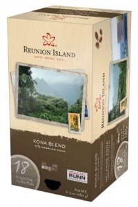 Reunion Island RI58012 Kona Blend Single Cup Coffee Pods, 18-count