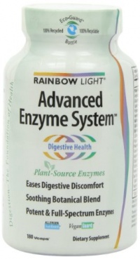 Rainbow Light Advanced Enzyme System  Plant-Source  Vcaps  180 vcaps