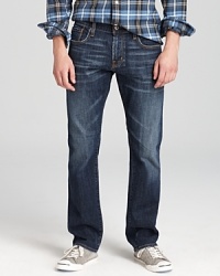 A modern, slim straight fit jean offers a trimmer design that preserves your comfort level all day and night. It's look-good, feel-good denim from AG Jeans.