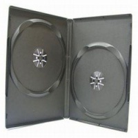 100 Pack 14mm Black Standard Double DVD Case