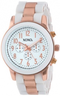 XOXO Women's XO5641 Rose Gold and White Bracelet Analog Watch