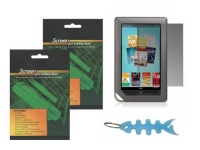 iShoppingdeals - 2 Packs LCD Screen Protector Guard Film for Barnes & Noble NOOK COLOR eBook Reader WiFi