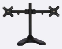 Free Standing Horizontal Dual/Two LCD Monitor Stand Holds Most Monitors Up to 24 Widescreens New