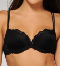 Chantelle Rive Gauche T-Shirt Bra, 34C, Black