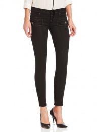 Hudson Women's Krista Zipper Skinny Jean, Black Gold, 26