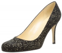 kate spade new york Women's Karolina Dress Pump,Black Gold Flecked Suede,10 M US