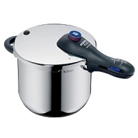 WMF Pressure Cookers offer top of the line convenience, quality and safety. The ease of using and cleaning the pressure cooker will make this a valuable cooking utensil all year round. Cooking times are reduced by as much as 70%. Nutrients are preserved and flavors are accentuated when using a pressure cooker. WMF's exclusive snap-off handle for easy cleaning makes this a best selling item and essential item for every kitchen.