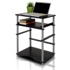 Furinno 99722BK/GY (10016BK/GY) Computer Desk, Black and Grey Finish