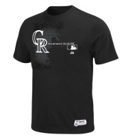 MLB Colorado Rockies Authentic Collection Change Up Basic T-Shirt, Black