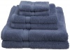 Pinzon Basics 100-Percent Egyptian Cotton 725-Gram 6-Piece Towel Set, Wedgewood