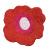 InterDesign Design Poppy Rug, Red, 26 Inch