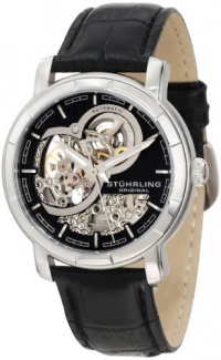 Stuhrling Original Men's 169.33151 Classic Delphi Automatic Skeleton Black Dial Watch