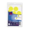 Avery Self-Adhesive Removable Labels, 1.25 Inches Diameter, Yellow Neon, 400 per Pack (05499)