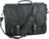 Embassy Genuine Black Leather Attache Case