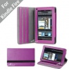 Acase(TM) Kindle Fire Premium Micro Fiber Leather Case with built-in Stand for Kindle Fire Full Color 7.5 Multi-touch Display, Wifi (Purple)