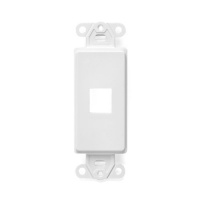 Leviton 41641-W QuickPort Decora Insert, 1-Port, White