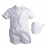 Lauren Madison Baby boy Christening Baptism Infant Vestie Set With Short