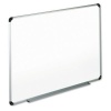 Universal 43723 Dry Erase Board, Melamine, 36 x 24, White, Black/Gray Aluminum/Plastic Frame