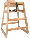 Excellante' Wooden High Chair, Walnut (Packaging May Vary)