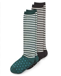 kate spade new york Dot Stripe Socks