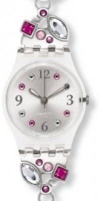 Swatch Women's Originals LK322G Silver Aluminum Quartz Watch with Silver Dial