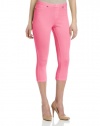 HUE Women's Neon Chinos Capri