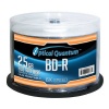 Optical Quantum OQBDR06WIP-H-50 6X 25GB BD-R White Inkjet Printable Single Layer Blu-Ray Recordable Media 50-Disc Spindle