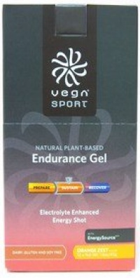 Vega Sport Endurance Gel, Orange Zest, 12 Count