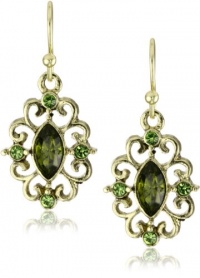 1928 Jewelry Swirly Antique Filigree Earrings