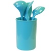 Reston Lloyd 82972 5-Piece Calypso Basics Utensil Holder Set, Turquoise