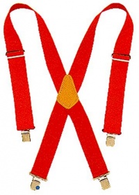 Custom LeatherCraft 110 RED Heavy Duty Work Suspenders