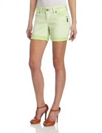 Silver Jeans Juniors Suki Short, Lime, 32