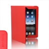 SAVEICON Red PU Folio Lychee Leather Case Cover with Built-in Stand for Apple iPad 1 1st Generation