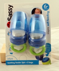 Sassy Teething Feeder, Boy, Blue/Green