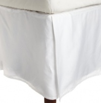 Egyptian Cotton 300 Thread Count King Bedskirt Solid, White