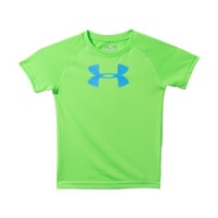 Boys’ Toddler UA Big Logo Neon T-Shirt Tops by Under Armour Infant 2 Toddler Poison