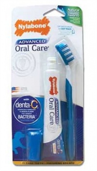 Nylabone Advanced Oral Care Natural Dog Dental Kit