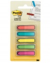 Post-it Arrow Flags with On-the-Go Dispenser, Assorted Bright Colors, 1/2-Inch Wide, 100/Dispenser, 1-Dispenser/Pack