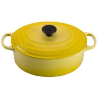 Le Creuset Signature Enameled Cast-Iron Oval French Oven, 3-1/2-Quart, Soleil