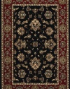 6' x 6' Round Oriental Weavers Sphinx Area Rug ARI-623M3 Black/Red Color Machine Made Egypt Ariana Collection